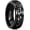 Black-Black Gear, variant on Stainless Steel Spinner Wedding Band for Men-8mm Black Golden Plated Greek Key Ring Fidget Ring Comfort Fit Size Ring 10