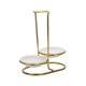 thumbnail image 2 of Soporte multifuncional para cucharas ranuradas, soporte para cucharas de pie para cocina blanco redondo doble, 2 of 9