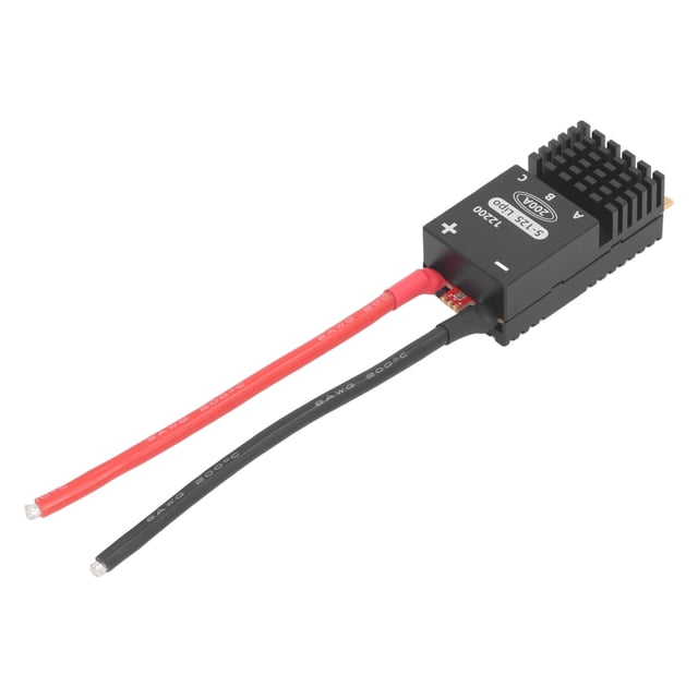 Controlador De Velocidad Electrónico Sin Escobillas, Controlador De Velocidad Electrónico De Helicóptero MOSFET De Alta Potencia DC18V-50.4V 200A Para Barcos Modelo RC