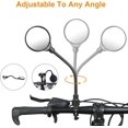 thumbnail image 2 of Bike Rearview Mirror, 2 Wide Angle 360° Rotatable Bike Mirrors, Convex Acrylic Safety Mirrors for 22-30mm Handlebar, 2 of 7