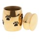 thumbnail image 2 of Urna para cenizas de mascotas, tarro de acero inoxidable con carta de amor, tarro de recuerdo de oro rosa Pata de perro, 2 of 9