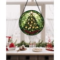 thumbnail image 4 of Colgante navideño de vitral para ventana DASTOLL de 16 cm, 4 of 7