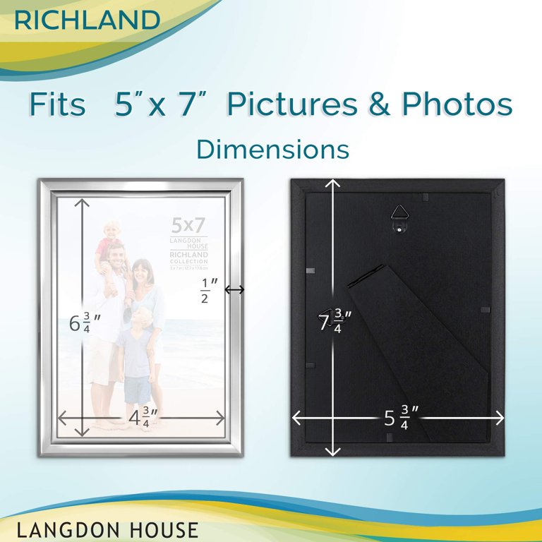 Langdon House 11x14 Almond White Picture Frames w/ Mat for 8x10