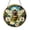 Acrylic 3.5 Inch, variant on Honeybee Flower Stained Glass Style Window Hanging Suncatcher, Decorative Bee Glass Style Art Panel for Garden Window Decor Ornament Gift