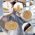 thumbnail image 2 of Bolso de mano Suhatjia Gold con strass para mujer, 2 of 8