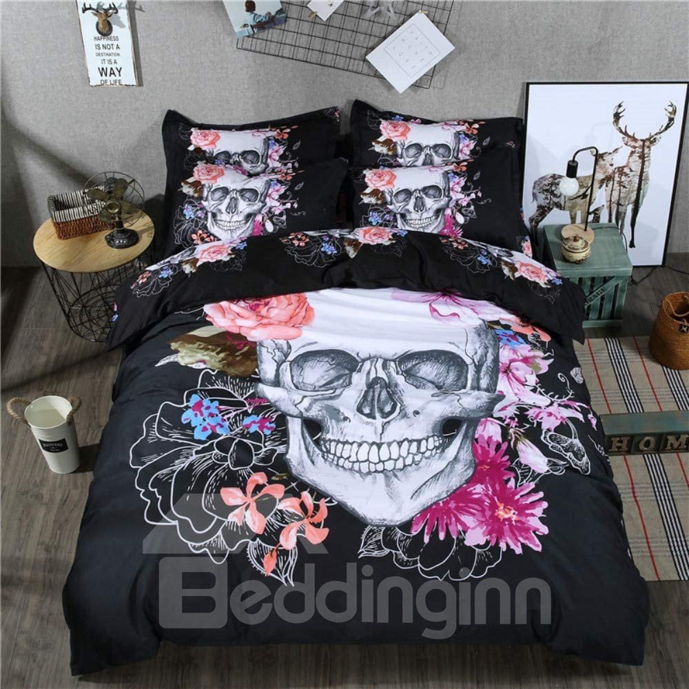 3D Halloween Bedding Set Quilt Duvet Cover Pillowcase Horror Bedroom 2PCS/3PCS *