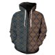 thumbnail image 1 of Sudadera con capucha y cremallera para hombre, diseño abstracto, manga larga, estilo hip hop, divertida, con estampado 3D, para primavera, 1 of 6