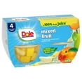 thumbnail image 3 of (4 Cups) Dole Fruit Bowls Mixed Fruit in 100% Fruit Juice, 4 oz, 3 of 7