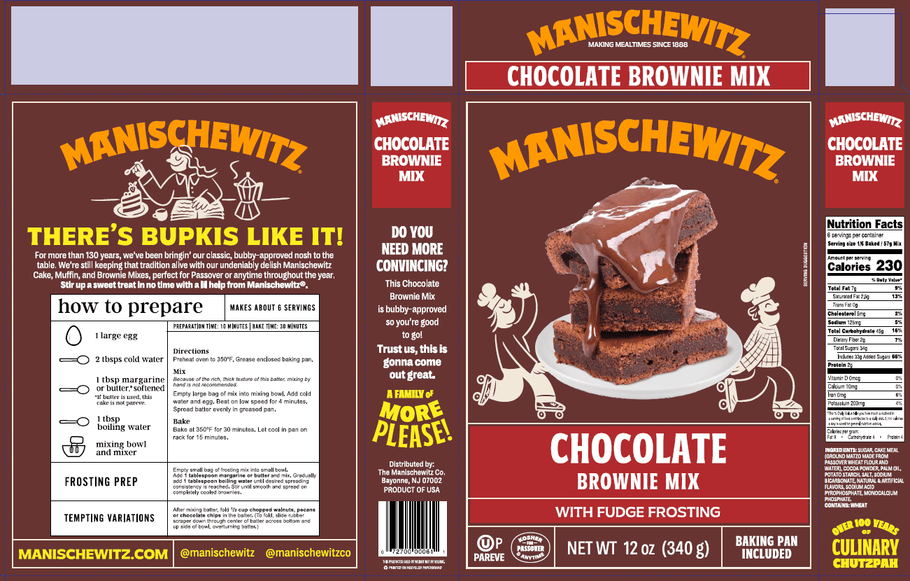 Manischewitz préparation à gâteau brownie KFP 340g
