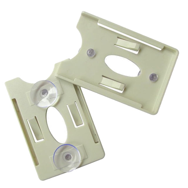 Phenofice 2Ud Organizador De Tarjeta Con Ventosa Para Vehículo Color Beige Protección Rfid Y Multifuncional