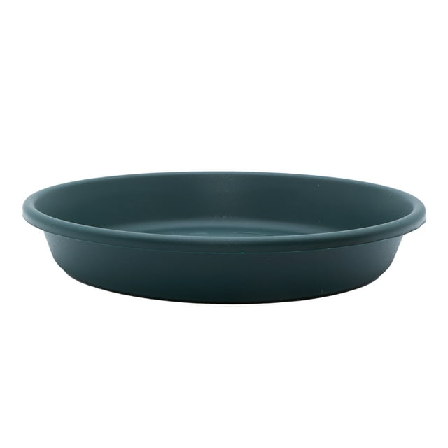 The HC Companies Soucoupe Ronde Classique de 12 Pouces pour Pot de Plante, Vert Sapin