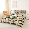 thumbnail image 2 of Castle Fairy Panfish Tile Bedding,Mixed Bass Cream Pattern Duvet Cover Full,Moss Cream,Grey Reversible,3pcs,No Comforter,1 Duvet Cover and 2 Pillowcases, 2 of 6
