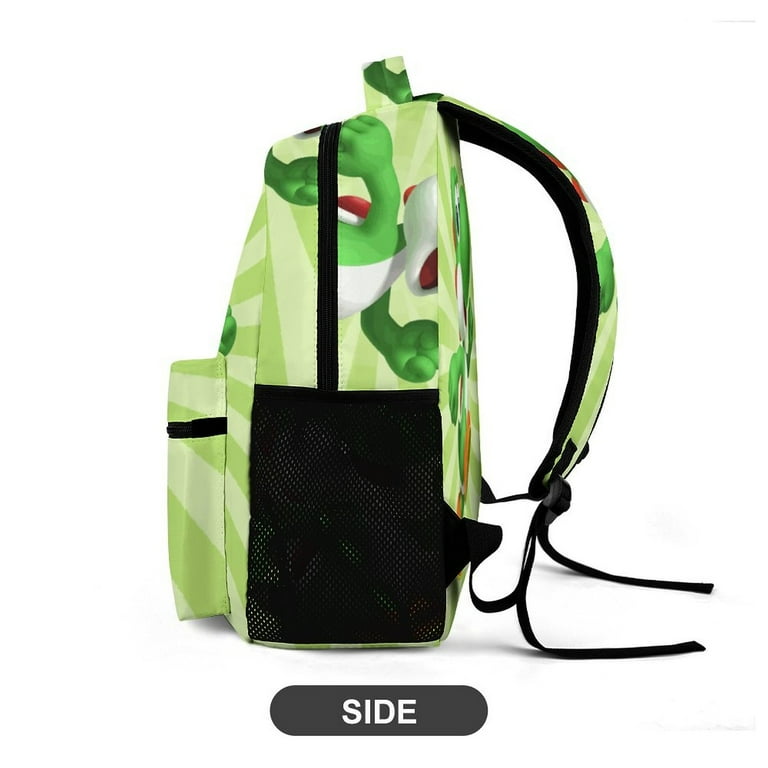 Super Mario Yoshi Casual Shoulder Bag Lightweight Prints Book Bag
