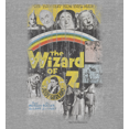 thumbnail image 2 of Wizard Of Oz Distressed Movie Poster 
 Women's Heather Gray Crew Neck Short Sleeve Crop Tee-Medium, 2 of 2
