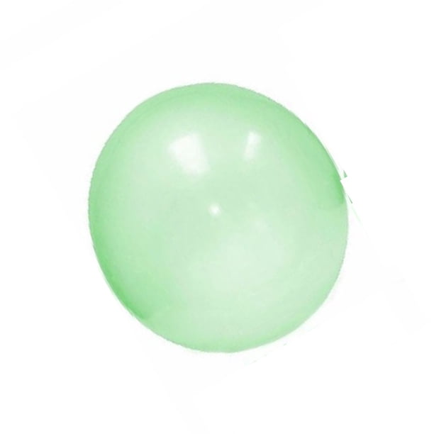 Eigraketly Juguete de bola de burbujas para niños, suministros simples para fiestas, juguetes para niños y niñas, bola inflable de Color sólido Deportes acuáticos Verde/40cm Eigraketly OD017022-04