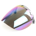 thumbnail image 4 of Open Face Helmet Visor Motorcycle Helmet Bubble Lens 3-Snap Bubble Wind Visor, 4 of 7