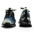 thumbnail image 3 of Blue Chinoiserie Toile Walking Shoes for Men Woman Lightweight Tennis Fashion Elastic Sports Shoes Cushion Basketball Shoes, 3 of 7