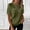 Army Green, variant on Oversized Tshirts Gauze Shirts for Women's Casual Crew-neck Zipper Pullover Short-sleeved Top Pink S