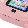 thumbnail image 3 of Appareil photo instantané pour enfants, 24 MP, 1080 P, écran HD 2 pouces, double objectif, carte mémoire 32 Go, cadeau de Noël ou d'anniversaire, rose, 3 of 4