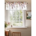 thumbnail image 2 of Fall Autumn Leaf Valances for Windows, Rod Pocket Kitchen Valance Curtains - Soft & Washable Small Window Treatment for Living Room,&nbsp;Bathroom, Fruit Pulp Thanksgiving, 54x18inch, 2 of 9