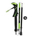 thumbnail image 1 of Bastones de senderismo plegables de 5 secciones Bastón de fibra de carbono antigolpes (hombre verde), 1 of 8