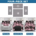 thumbnail image 6 of Xixirimido Cherry Pink Blossom Pattern Recliner Chair Covers 4-Pieces Stretch Lazy Boy Recliner Covers with Pocket Reclining Slipcovers Soft Sofa Slipcover Furniture Protector for Pets Kids, 6 of 8