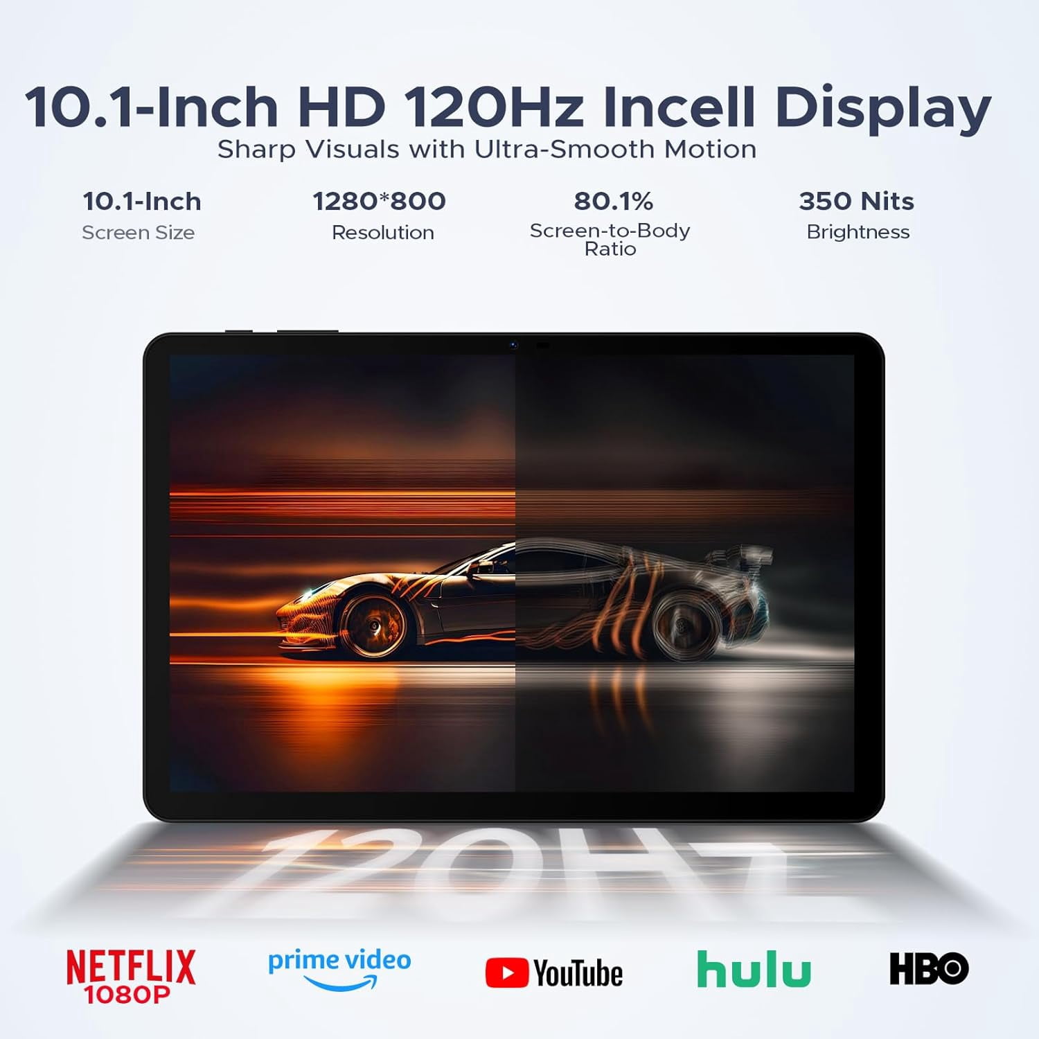 POCKAM P10PRO 10.1 Inch Tablet, Android 16 Tablets with 120Hz Display, 48GB+128GB/2TB, T7250 Octa-Core, 8800mAh, Widevine L1, Gemini AI, 13MP+5MP, 3.5mm Headphone, Tablet with keyboard, Pen