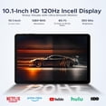 thumbnail image 6 of POCKAM P10PRO 10.1 Inch Tablet, Android 16 Tablets with 120Hz Display, 48GB+128GB/2TB, T7250 Octa-Core, 8800mAh, Widevine L1, Gemini AI, 13MP+5MP, 3.5mm Headphone, Tablet with keyboard, Pen, 6 of 11