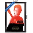 thumbnail image 3 of Star Wars: The Force Awakens - Rey Badge Wall Poster, 14.725" x 22.375", Framed, 3 of 5