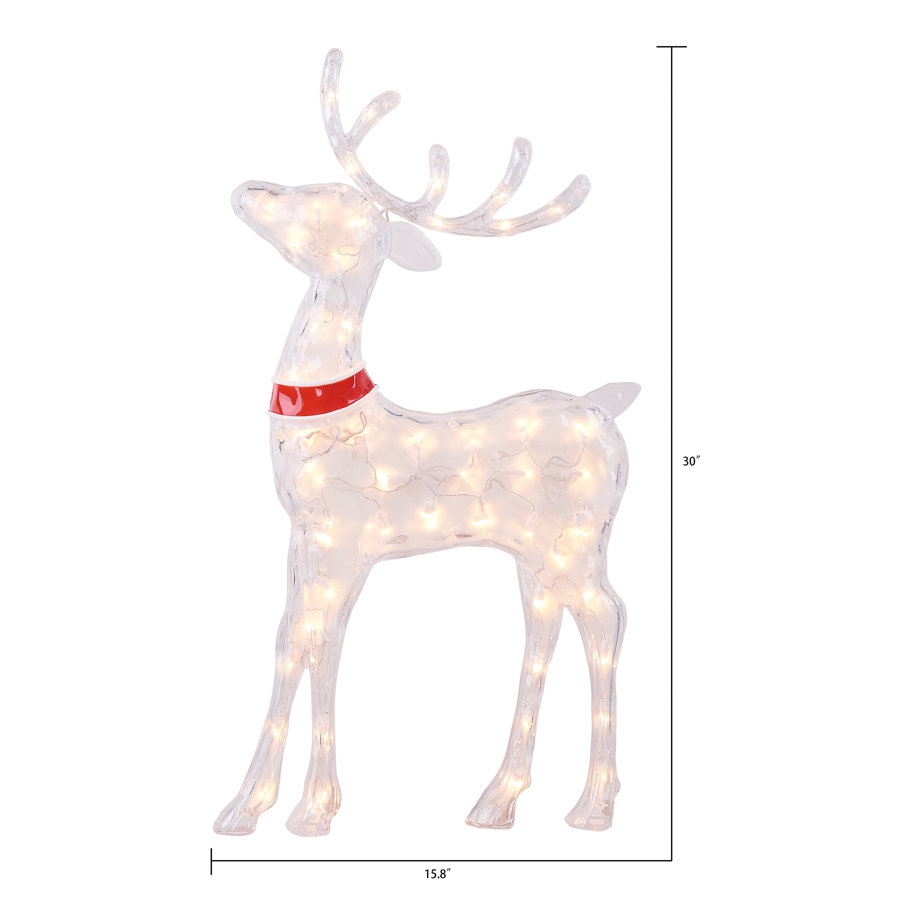 LED Acrylic Reindeer Standing 100led"s Height 70cm Indoor & Outdoor Christmas Decoration 