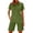 Green, variant on Arlun 2 Piece Short Sets for Women Summer V-Neck Button up Short Sleeve Polo Shirts Matching Straight Leg Shorts with Pocket Casual Workout and Daily Wear Two Piece Fashion Outfit White XL