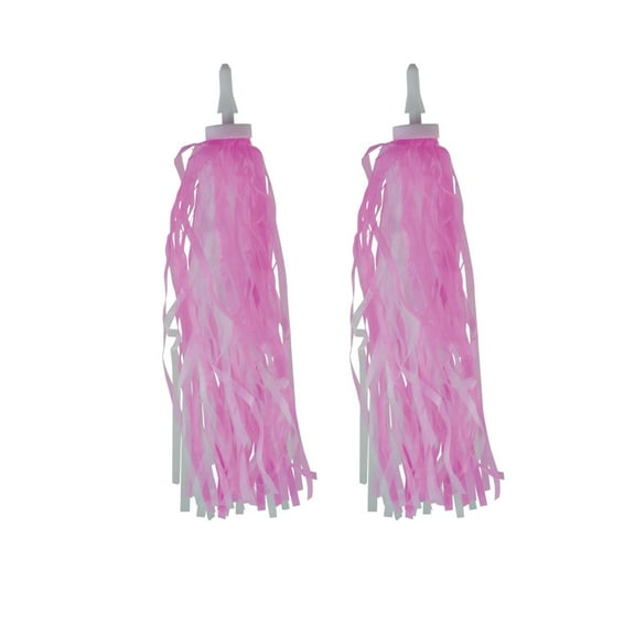 Bicycle Handlebar Streamers Tassels (Pink/White)