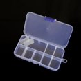 thumbnail image 1 of Caja de almacenamiento de escritorio con 10, 15 y 24 botones transparentes para accesorios de pesca, joyería y cosméticos, 1 of 6