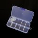 thumbnail image 1 of Caja de almacenamiento de escritorio con 10, 15 y 24 botones transparentes para accesorios de pesca, joyería y cosméticos, 1 of 6