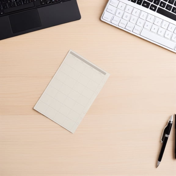 DEEPCRAFF A5 Planner Inserts with White Lined Paper for Effective Daily Scheduling and Time Management