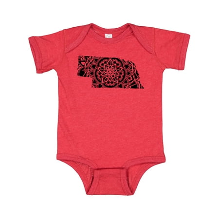 

Inktastic Nebraska Silhouette Mandala Gift Baby Boy or Baby Girl Bodysuit