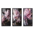 thumbnail image 3 of Designart "Peony Flower Harmonious Pink and Grey III" Floral Peony Framed Wall Art Set Of 3 - Pink Peonies Frame Gallery Wall Set For Home Decor, 3 of 7