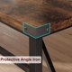 thumbnail image 5 of Mesa industrial para comedor 6-8 personas, 70.87"L x 29.53"W x 29.53"H, marrón rústico, 5 of 7