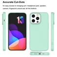 thumbnail image 2 of CocoStake Compatible with iPhone 13 Pro Case 6.1 " 2021 , Liquid Silicone Full Body Protection Cover Case with Screen and Camera Protection, Soft Microfiber Lining [Mint], 2 of 7