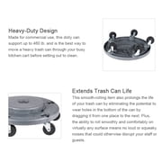 Trash Can Dolly Heavy-duty | 5 Caster | 460 Lb Capacity | 18 Gray