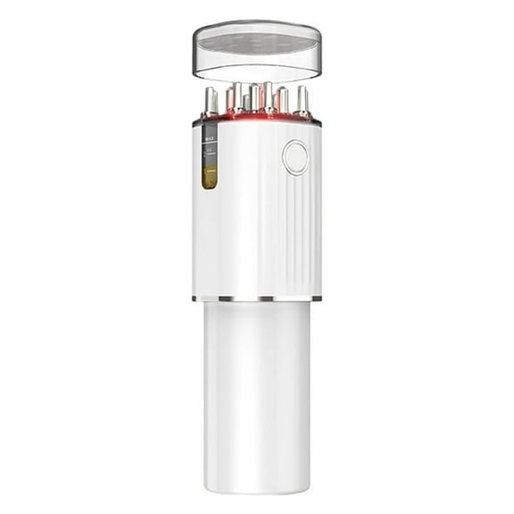 Vibrating Hair Oil Applicator & Scalp Massager Red Lights with 70Ml Storage Hair Treatment Growth Applicator