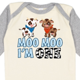 thumbnail image 4 of Inktastic Moo Moo I'm 1 with Cute Holstein Cows Boys or Girls Long Sleeve Baby Bodysuit, 4 of 5