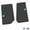 Black w/ Blue & White insert, variant on Flextread Floor Mats for 14-18 Jeep Wrangler JK 2-Door - Mopar Licensed Factory Fit - Black w/ White Jeep Wave w/o Wheel Insert - 100% Made in USA