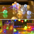 thumbnail image 4 of 17ft Outdoor String Lights 20LED Solar Christmas Lights Outdoor Waterproof Multicolor Moroccan String Lights for Patio Garden Party Festival Xmas Tree, 4 of 6