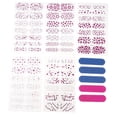 thumbnail image 1 of 5 s de transferencia con y brillo, adornos para decoración de uñas DIY con y pulidores si Baoblaze Etiquetas engomadas del arte del clavo, 1 of 8