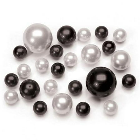 Pearl Vase Filler Black And White Large Assorted Sizes 34