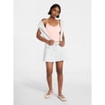 thumbnail image 2 of No Boundaries Textured V-Neck Cami Top, Women's XXS-XXL, 2 of 5