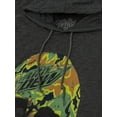 thumbnail image 2 of Tee Luv Men's Faded MTN Dew Soda Camo Skull Long Sleeve Hooded Shirt (S), 2 of 3