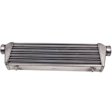 Universal Tube and Fin Aluminum Turbo Front Mount Intercooler Outlet Hardware for Audi Jetta Car
