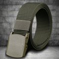 thumbnail image 2 of Men's Nylon Canvas Belt Plastic Buckle Metal-Free Military Tactical Waist Belt Outdoor Hiking Web Webbing Belt, 2 of 4